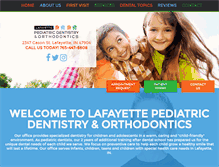 Tablet Screenshot of pedo-ortho.com